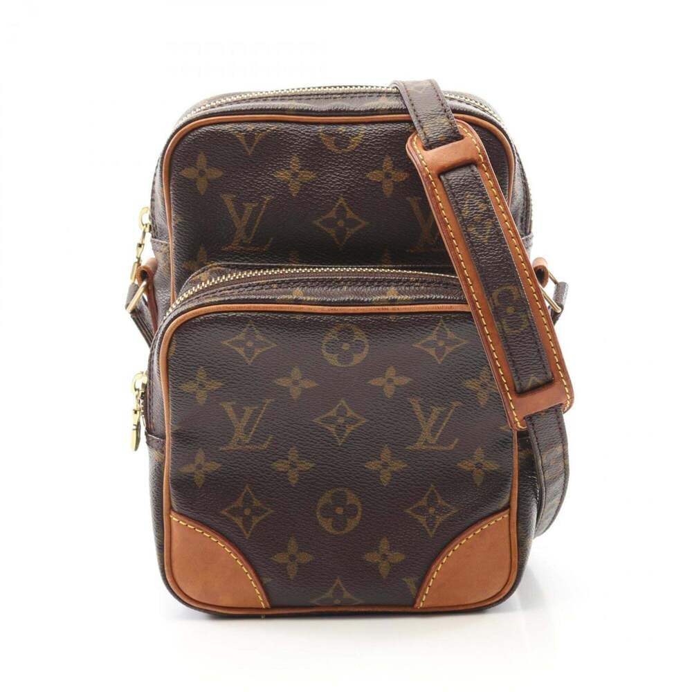 LOUIS VUITTON Authentic Brown Monogram Leather Shoulder Bag - Picture 2 of 11